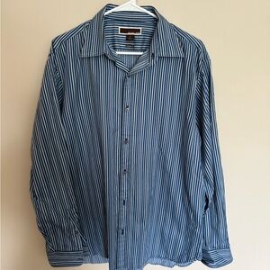 Blue Striped Men's Shirt